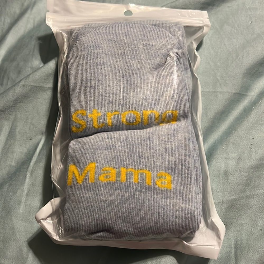 New Strong Mama Mid Calf Socks